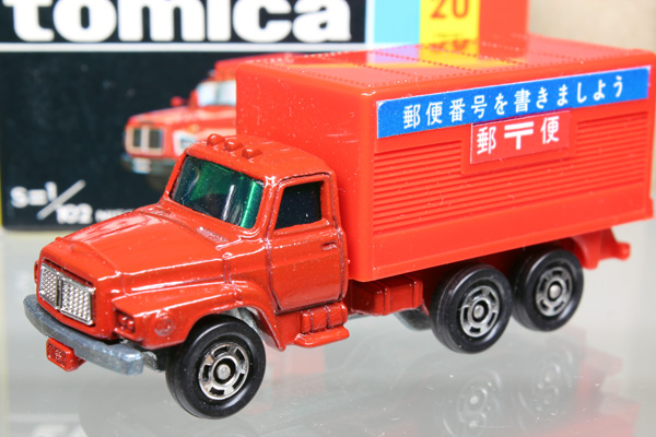 ミニカーショップ ケンボックス トミカ 黒箱 日産ディーゼル郵便車 耳切minicar Shop Kenbox Tomica