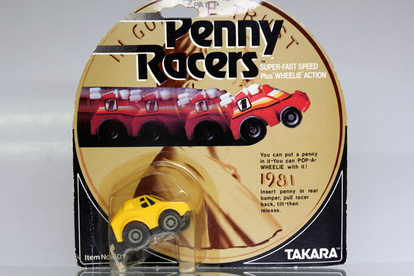ミニカーショップ ケンボックス チョロq Penny Racers Slip Screamer 黄 日本製takara ルーフシール1枚はがれ チョロq 珍品minicar Shop Kenbox Tomica