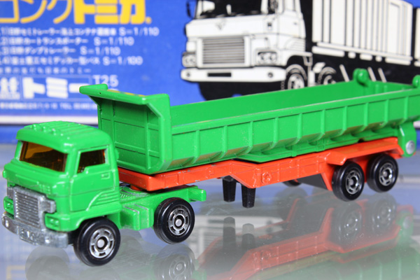 ミニカーショップ ケンボックス ロングトミカ L3 日野ダンプトレーラー 緑 緑 Minicar Shop Kenbox Tomica