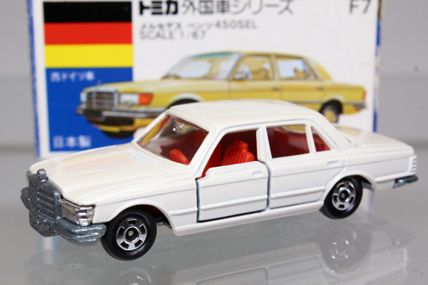 ミニカーショップ ケンボックス トミカ 青箱☆F7☆メルセデスベンツ450SEL(ベージュ)Minicar shop KENBOX TOMICA