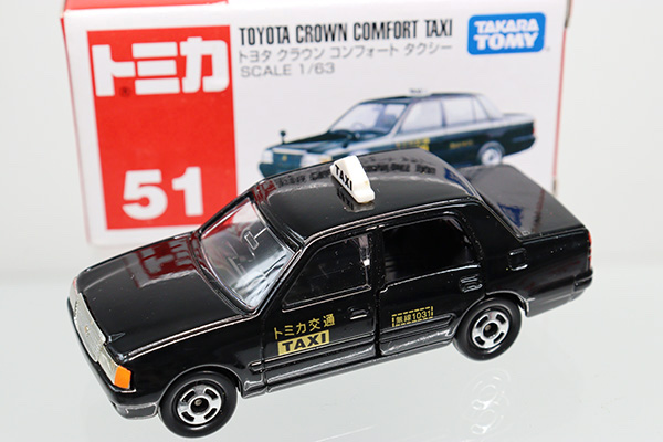 ミニカーショップ ケンボックス トミカ 赤箱 51 トヨタクラウンコンフォートタクシー Takaratomyロゴminicar Shop Kenbox Tomica