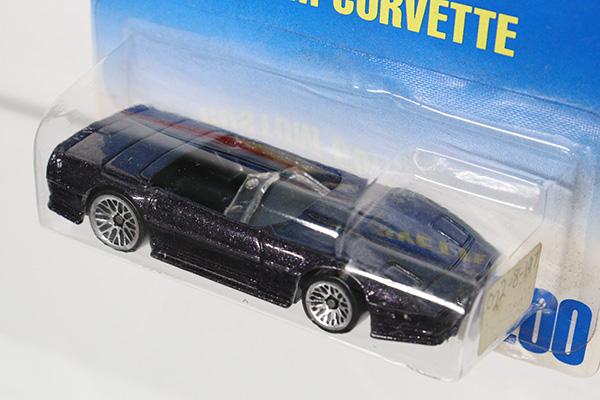 ミニカーショップ ケンボックス ホットウィール☆2898☆シボレーCUSTOM CORVETTE(黒)※HOTWHEELS・1/64スケール・現状渡しMinicar  shop KENBOX TOMICA