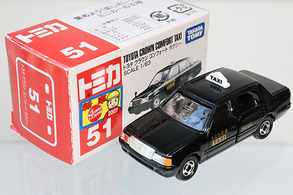 ミニカーショップ ケンボックス トミカ 赤箱 51 トヨタクラウンコンフォートタクシー St07 07年新車シール Takaratomyロゴminicar Shop Kenbox Tomica