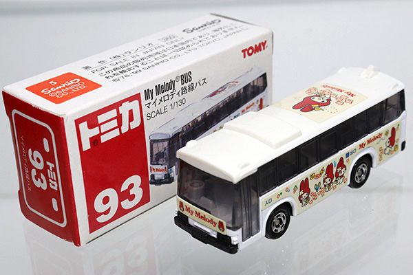 ミニカーショップ ケンボックス トミカ 赤箱 93 三菱ふそうバス マイメロディ路線バス St9 Tomy赤ロゴminicar Shop Kenbox Tomica