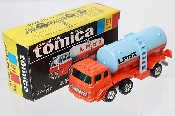 トミカ 7 三菱ふそう 丸運 のらくろ トラック 日本製 黒箱トミカ 