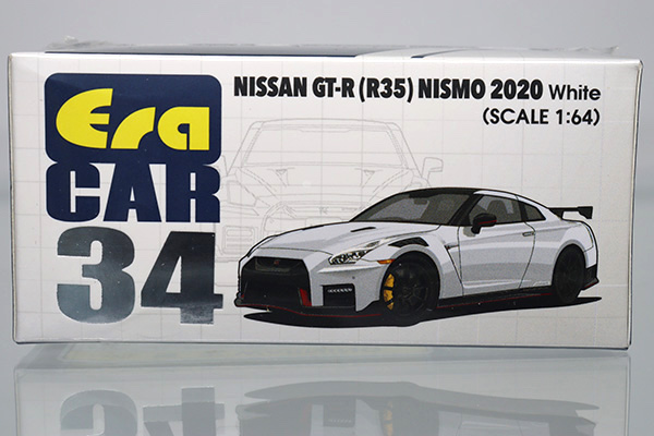 ミニカーショップ ケンボックス 1/64スケール☆34☆日産GT-R R35 NISMO 2020 White ※Era Car・エラカー・新品未開封Minicar  shop KENBOX TOMICA