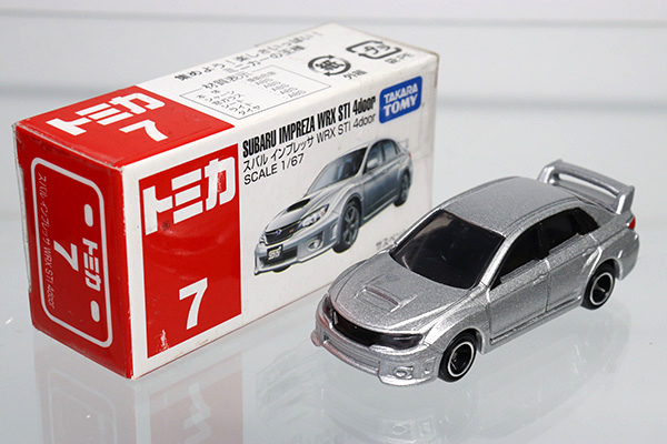 ミニカーショップ ケンボックス トミカ 赤箱 7 スバルインプレッサwrx Sti 4door St13 箱テープ Takaratomyロゴminicar Shop Kenbox Tomica