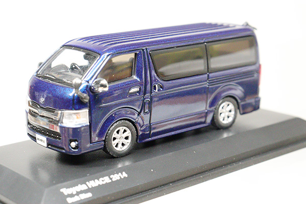 1/64スケール★06663BM★トヨタハイエース2014(ダークブルー)※京商