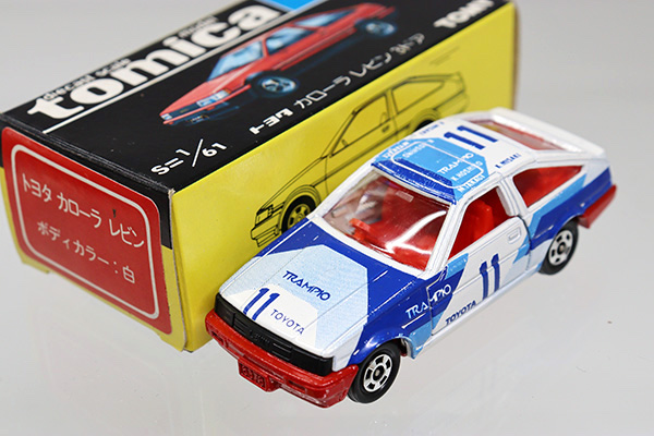 トミカ　トヨタ カローラ レビン TRAMPIO 日本製 ミニカーショップ ケンボックス トミカ特注日本製☆78☆トヨタ