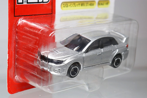 ミニカーショップ ケンボックス トミカ 赤箱☆7☆スバルインプレッサWRX STI 4door※ブリスター・TAKARATOMYロゴ・小剥がれMinicar  shop KENBOX TOMICA