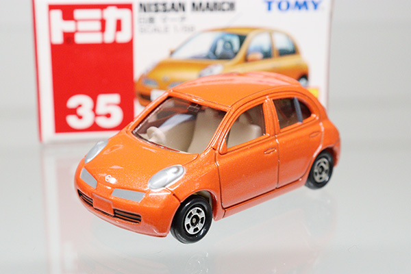 ミニカーショップ ケンボックス トミカ 赤箱 35 日産マーチ St2 Tomy青ロゴminicar Shop Kenbox Tomica