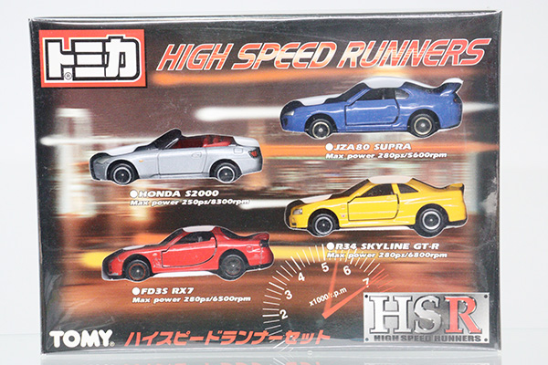 トミカギフト★ ★HIGH SPEED RUNNERS(S2000・スープラ・RX7他計4台)
