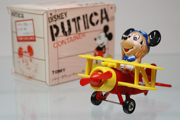 ミニカーショップ ケンボックス ディズニートミカ☆PD-1☆ミッキーのパイロット※日本製・復刻版ではありません・箱少ダメージ・買取品・撮影の為に開封・現状渡しMinicar  shop KENBOX TOMICA