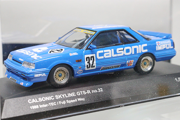 京商★03707D★日産スカイライン CALSONIC SKYLINE GTS-R no.32 INTER-TEC 1988 FUJI SPEED  WAY※1/43スケール・買取品・撮影の為に開封・現状渡し