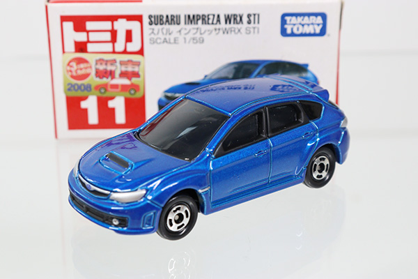 ミニカーショップ ケンボックス トミカ 赤箱 11 スバルインプレッサ Wrx Sti 08年発売 箱ダメージ セール品の為現状渡し Takaratomyロゴminicar Shop Kenbox Tomica