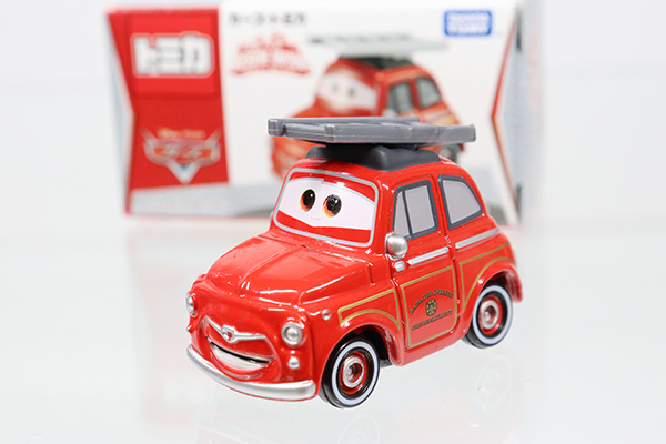 ミニカーショップ ケンボックス ディズニートミカカーズ トミカ ルイジ 消防車タイプ 撮影の為に開封 セール品の為現状渡しminicar Shop Kenbox Tomica