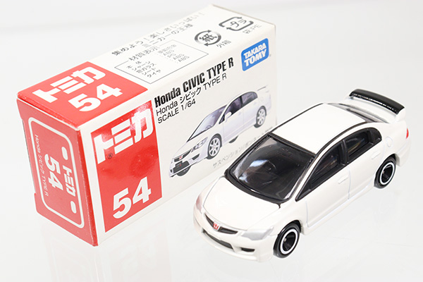 ミニカーショップ ケンボックス トミカ 赤箱 54 ホンダシビック Type R 買取品 現状渡し Takaratomyロゴminicar Shop Kenbox Tomica