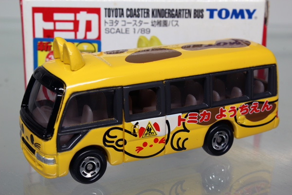 ミニカーショップ ケンボックス トミカ 赤箱☆118☆トヨタコースター幼稚園バス※TOMY青ロゴMinicar shop KENBOX TOMICA