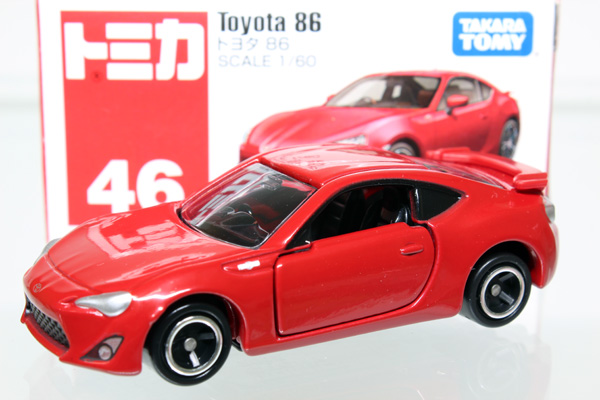 ミニカーショップ ケンボックス トミカ 赤箱☆46☆トヨタ86※TAKARATOMYロゴMinicar shop KENBOX TOMICA