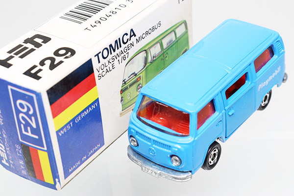 青箱トミカ F29 フォルクスワーゲンマイクロバス(丸栄特注) - ミニカー