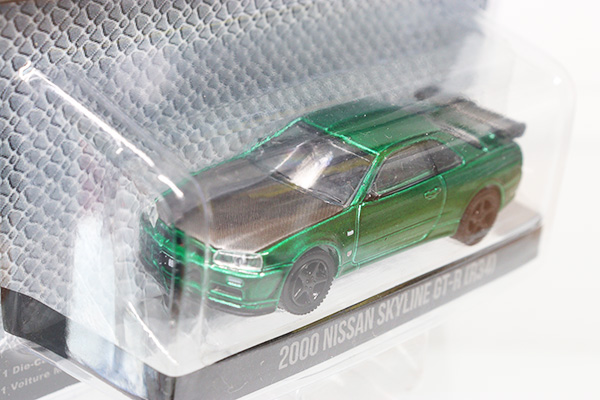 1/64スケール★27930★日産スカイラインGT-R(R34)(メタリック緑)※チェイスカー仕様・未開封品・買取品・現状渡し・GREEN LIGHT