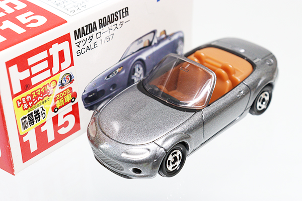 sacks box Miniature Car Takara Tomy Tomica No.115 Mazda Roadster 