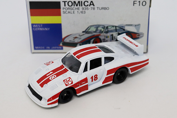 トミカ   F10 ポルシェ　935-78 ターボ　青箱　当時物　ドイツ　美品