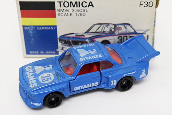 トミカ青箱F30-1 BMW3.5CSL・GITANES - ミニカー