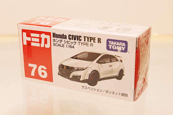 ミニカーショップ ケンボックス トミカ 赤箱☆76☆ホンダシビック TYPE R ※TAKARATOMYロゴ・未開封・買取品・現状渡しMinicar  shop KENBOX TOMICA