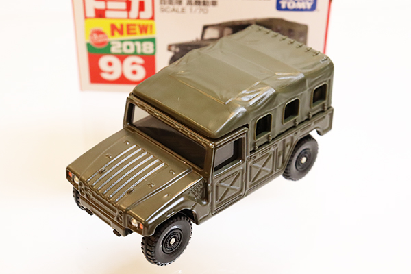 ミニカーショップ ケンボックス トミカ 赤箱☆96☆自衛隊 高機動車