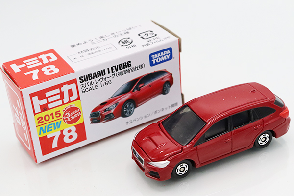 トミカ　赤箱★78★スバルレヴォーグ(初回特別仕様) ※新車シール・買取品・セール品の為現状渡し