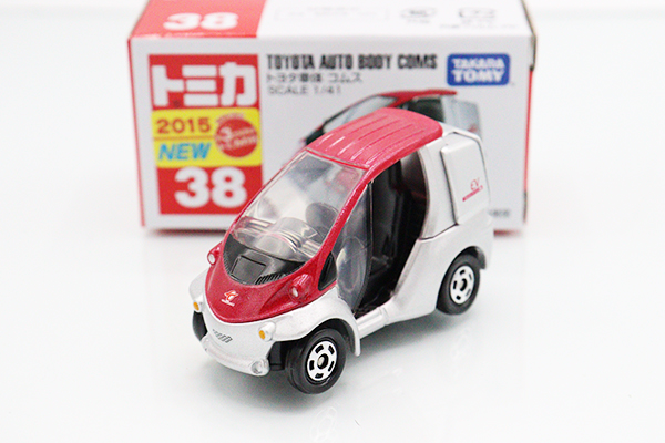 トミカ　赤箱★38★トヨタ車体 コムス ※TAKARATOMYロゴ・2015年新車シール・買取品・現状渡し