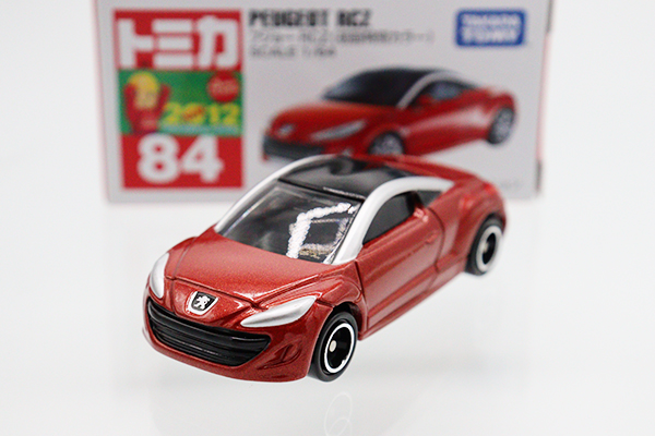 トミカ　赤箱★84★プジョーRCZ (初回特別カラー) ※TAKARATOMYロゴ・2012新車シール・買取品・現状渡し