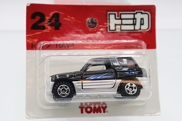 トミカ　赤箱★24★トヨタRAV4 ※TOMY赤ロゴ・ブリスター仕様・台紙ヨレ・買取品・現状渡し