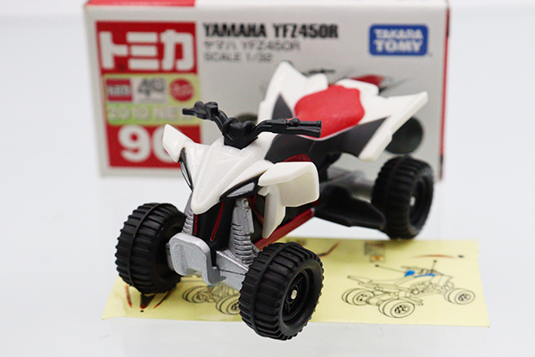 トミカ　赤箱★96★ヤマハYFZ450R ※新車シール2010・未貼・箱スレ・買取品・現状渡し