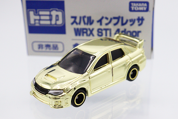 ミニカーショップ ケンボックス トミカ 特注・その他スバルインプレッサ WRX STI 4door 金メッキバージョン  ※非売品・箱少スレ、フタヨレ・買取品・現状渡しMinicar shop KENBOX TOMICA