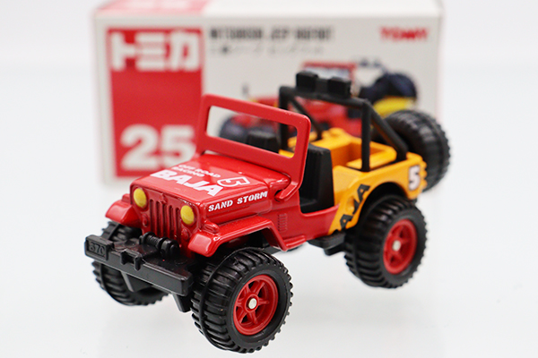 ブリキjeep 赤箱