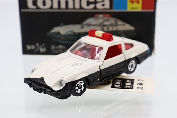 ミニカーショップ ケンボックス トミカ 黒箱☆44☆日産フェアレディ 280Z-T パトロールカー  ※ルーフ少汚れ・箱スレ、少ヨレ・フタ少めくれ・未貼・買取品・現状渡しMinicar shop KENBOX TOMICA