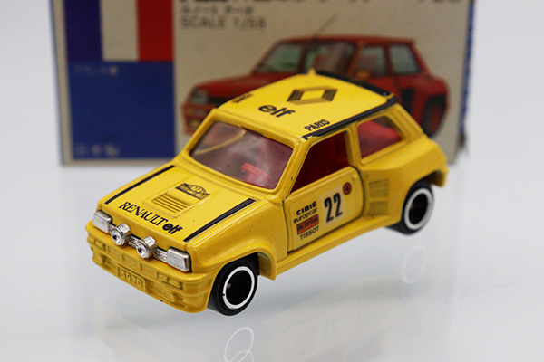 ミニカーショップ ケンボックス トミカ 青箱☆F25☆ルノー5 ターボ #22