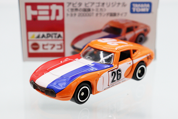 ミニカーショップ ケンボックス トミカ アピタ・ユニー・ピアゴトヨタ 2000GT オランダ国旗タイプ #26 ※世界の国旗トミカ・箱少ヤケ、スレ・買取品・現状渡しMinicar  shop KENBOX TOMICA