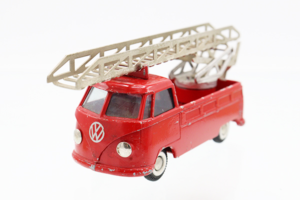 ミニカーショップ ケンボックス Tekno☆404☆フォルクスワーゲンT1 LADDER TRUCK FIRE ENGINE ※テクノ・デンマーク 製・塗装剥げ・箱無・買取品・現状渡しMinicar shop KENBOX TOMICA