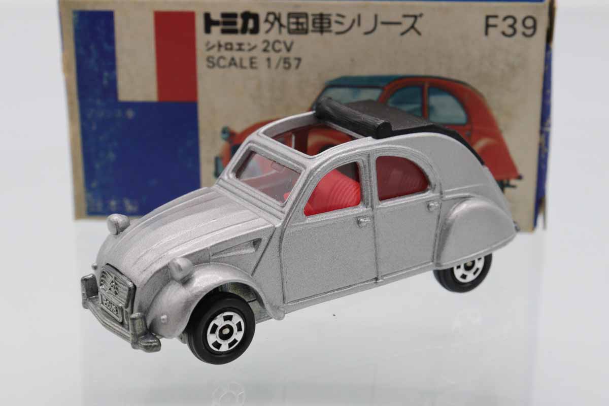 トミカ 青箱 F39 シトロエン2CV セット品 日本製 当時物 ミニカーショップ ケンボックス トミカ 青箱☆F39☆シトロエン