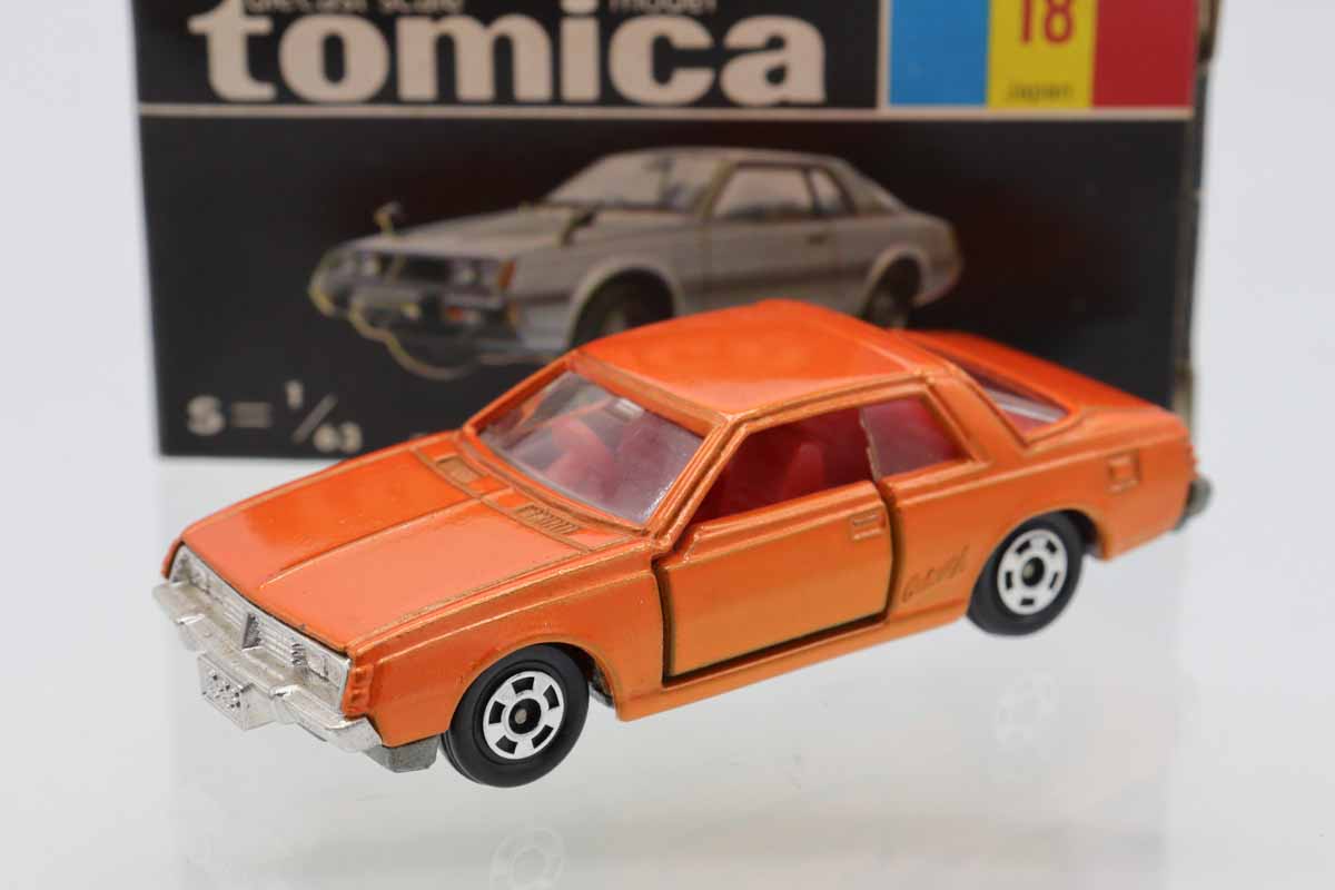 トミカ18-3三菱ギャランΛ2000GSR オレンジ ミニカーショップ ケンボックス トミカ 黒箱☆18☆三菱ギャラン ラムダ