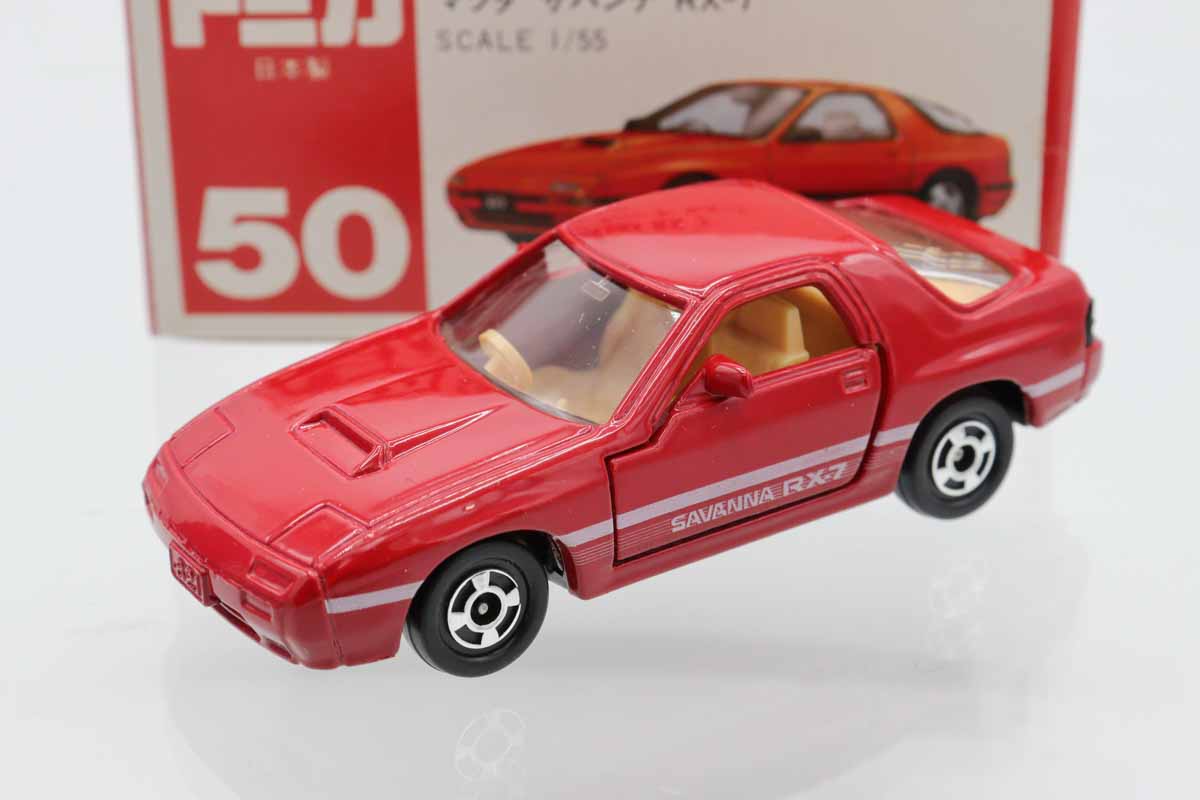 トミカ マツダサバンナRX-7(白) 限定特注品マツダ RX-7 1/60 ミニカーショップ ケンボックス トミカ 黒箱☆74☆マツダ