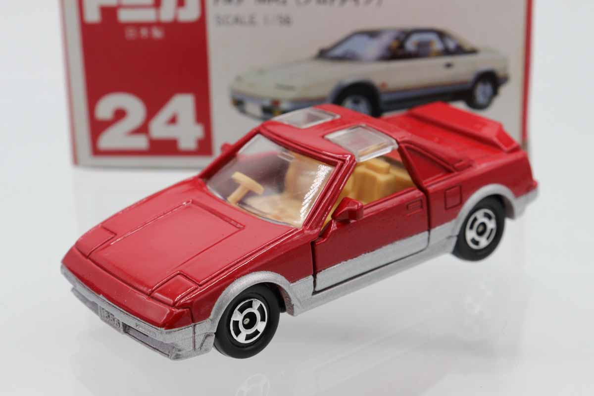 赤箱日本製トミカ　トヨタMR2 TOMICA トミカ トヨタ MR2 (プロトタイプ) 日本製 赤箱 24