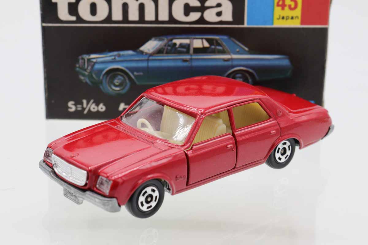 トミカ黒箱No.43 日本製トヨタ センチュリー/黒 アイボリー内装 当時物 日本製トミカ黒箱No 43 トヨタ センチュリー CENTURY 1Eホイール