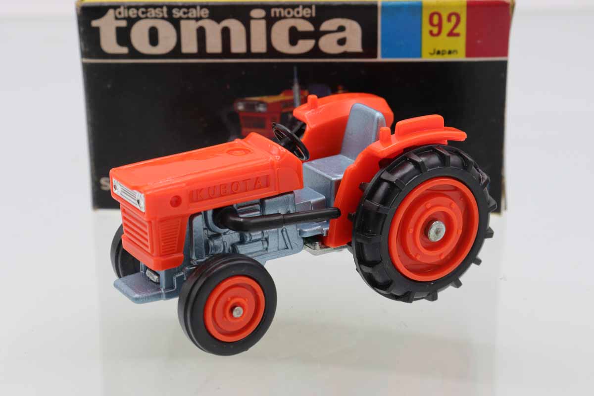 (3508)トミカ 黒箱 日本製 クボタ トラクター ミニカーショップ ケンボックス トミカ 黒箱☆92☆クボタ