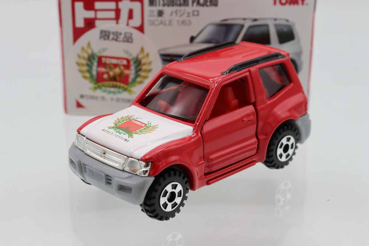 トミカ 赤トミー 絶盤 三菱パジェロ 4台セット ミニカーショップ ケンボックス トミカ 赤箱☆30☆三菱パジェロ