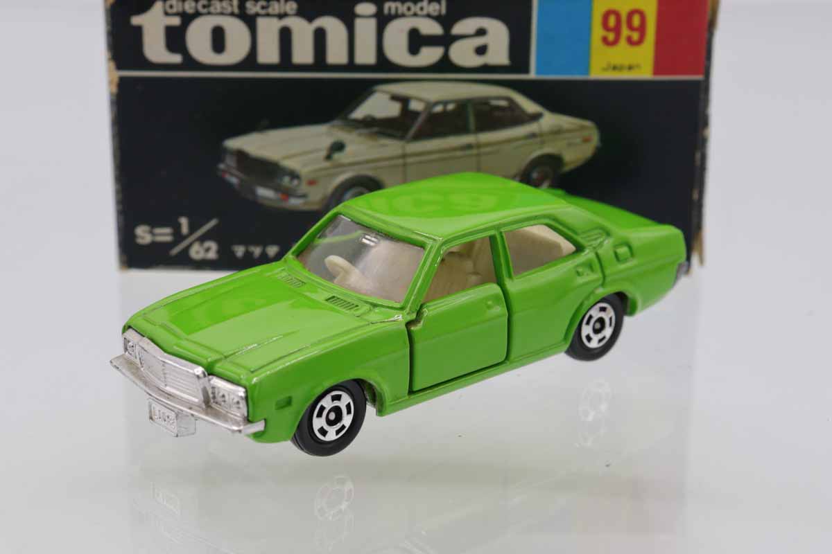 TOMICA　トミカ　マツダ　ルーチェAP　緑色　1Eホイール　箱付き TOMICAトミカマツダルーチェAP緑色1Eホイール箱付き