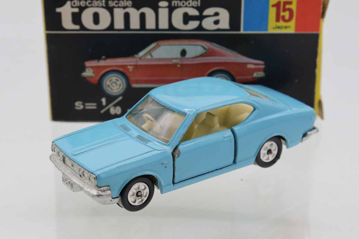 古いトミカ  No.15  ニューコロナ  ハードトップSL  黒箱ー日本製 ミニカーショップ ケンボックス トミカ 黒箱☆15☆トヨタNEW
